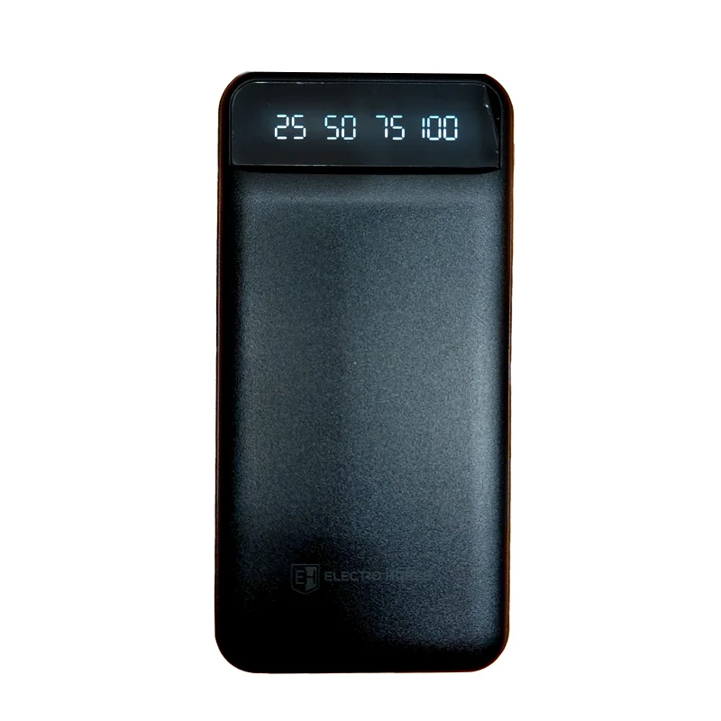 Power Bank 20000 mAh з ліхтариком type-c чорний ElectroHouse EH-P-02-B — фото 3