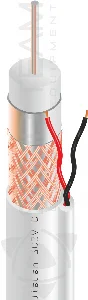 Коаксіальний кабель Dialan 3С2V Cu 0.50 мм + 2x0.5 75 Ом 100 м