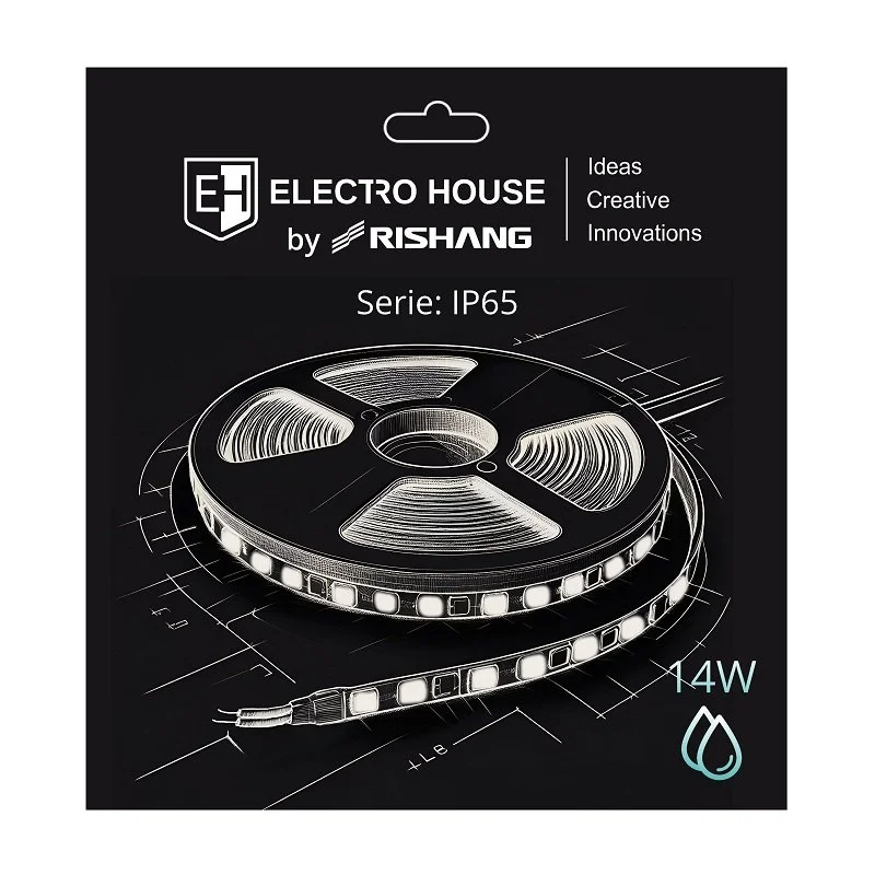 LED стрічка 14Вт 24В SMD2835 180 діодів, 378 Лм, червоний, серія IP65 Electro House by Rishang ElectroHouse EH-STR04IP65 — фото 2