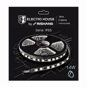 LED стрічка 14Вт 24В SMD2835 180 діодів, 196 Лм, синій, серія IP65 Electro House by Rishang