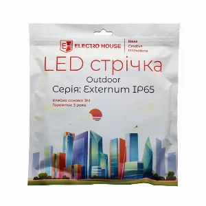 LED стрічка 14Вт 12В 180 діодів, лимонний,  IP65 , серія Externum IP65 , гарантія 3 роки