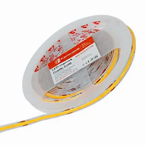 LED стрічка 10Вт 24В COB 320 діодів 100Лм/Вт теплий білий 3000K, серія COB, гарантія 3 роки ElectroHouse EH-STR4COB — фото 3