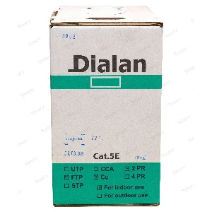 Витая пара FTP Сat.5E 2PR CU (350МГц) PVC Indoor 305м Dialan