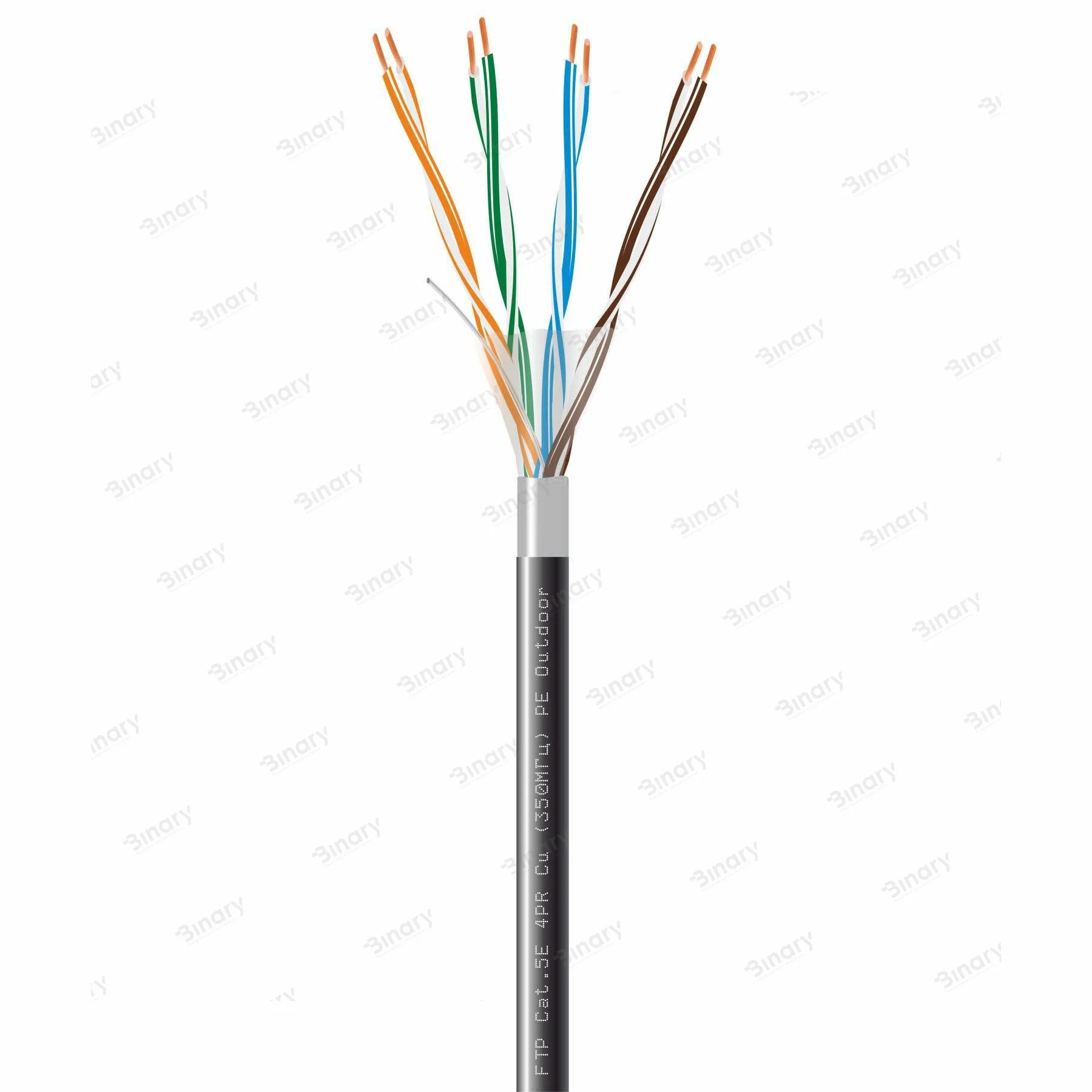Вита пара FTP Cat.5E 4PR Cu (350МГц) PE Outdoor 100м Dialan Dialan 004086 — фото 4