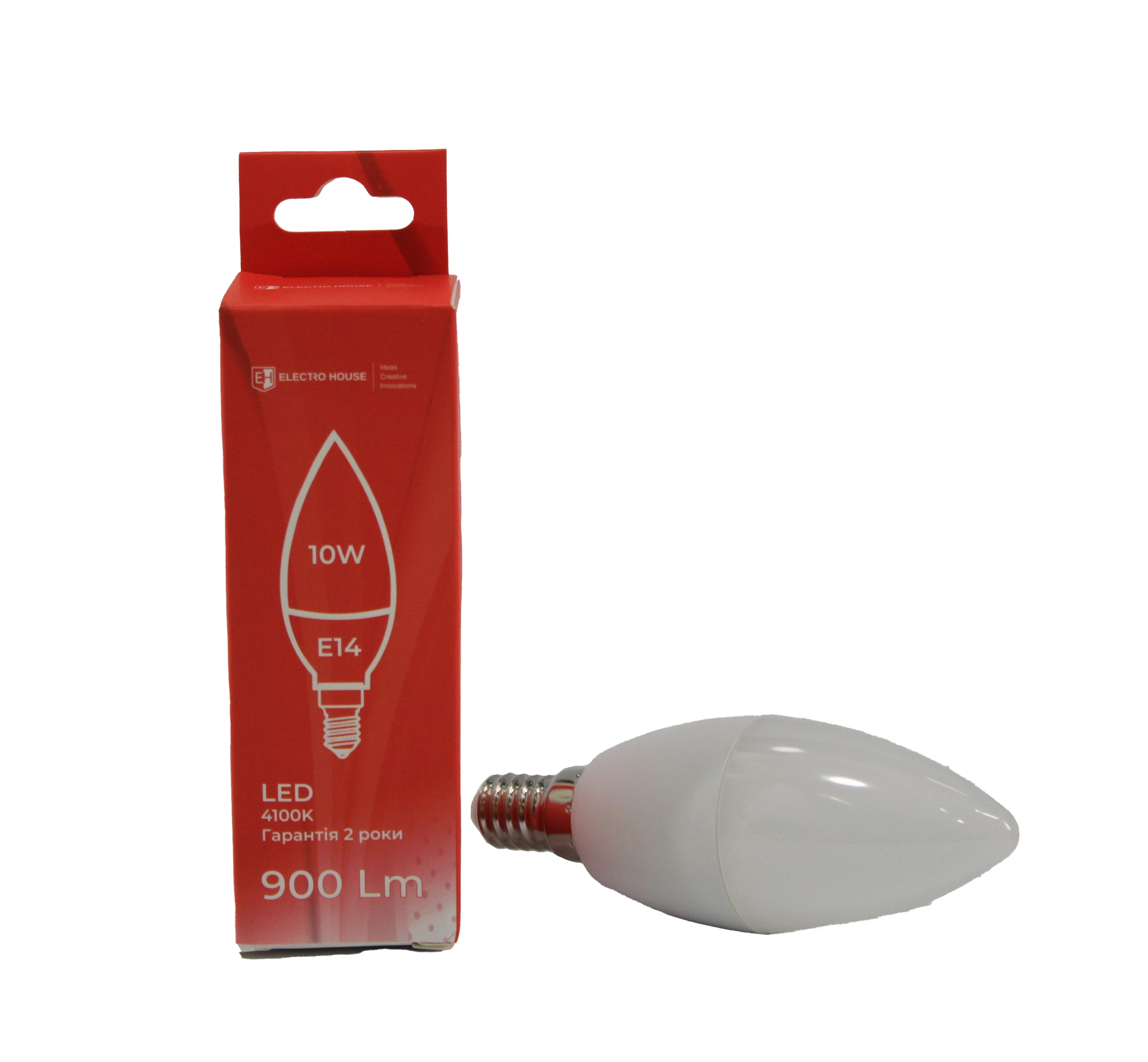 LED лампа С37 10Вт E14 4100К 900 Лм 165-265 В ElectroHouse EH-LMP-C1014N — фото 3