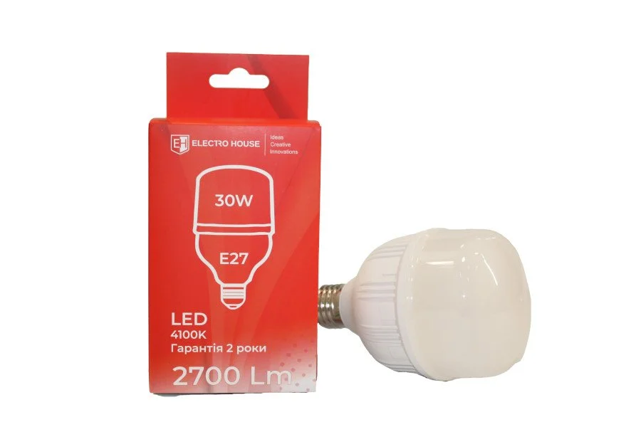 LED лампа T80 30Вт E27 4100К 2700 Лм 165-265 В ElectroHouse EH-LMP-T30N — фото 3