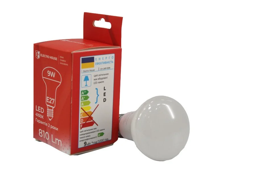 LED лампа R63  9Вт E27  4100К 810 Лм  165-265 В