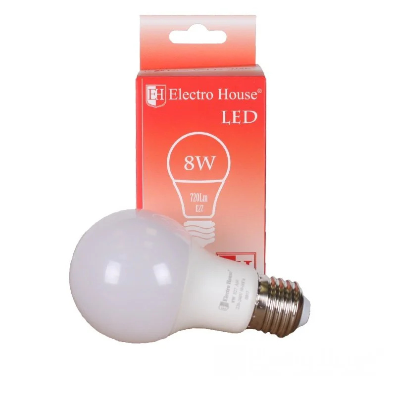 LED лампа G45 8Вт E27 4100К 720 Лм 180-260 В ElectroHouse EH-LMP-1240 — фото 2