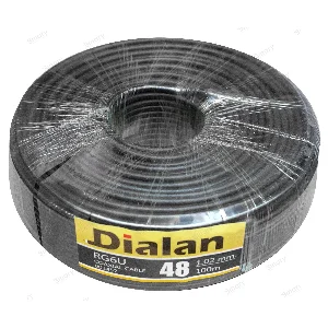 RG6U 48W CCS 1,02 мм (чорний) 75 Ом 100 м Dialan