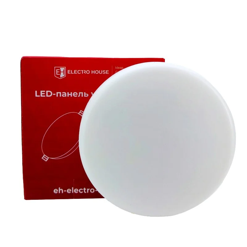 LED панель універсальна кругла Ø120 мм 18Вт, нейтральний білий 4000К, 1500 Лм ElectroHouse EH-PU-18R — фото 3