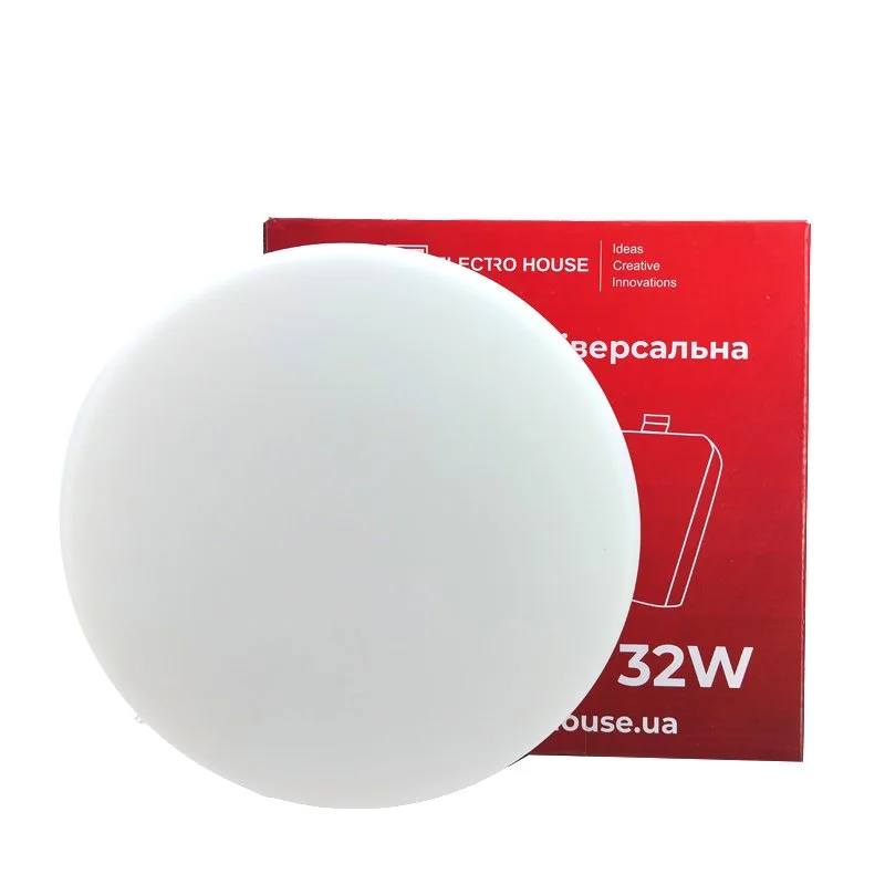 LED панель универсальная круглая Ø220 мм 32Вт, нейтральный белый 4000К, 3200 Лм ElectroHouse EH-PU-32R — фото 3