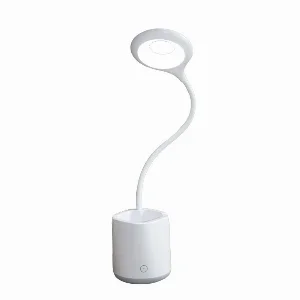 LED светильник настольный аккумуляторный с подстаканником, белый