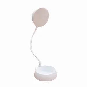 LED светильник настольный  белый Тиффани с аккумулятором