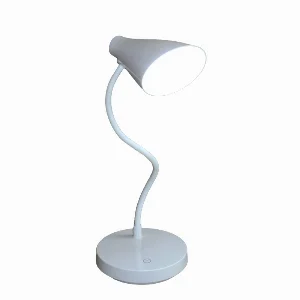 LED светильник настольный аккумуляторный конусный, белый