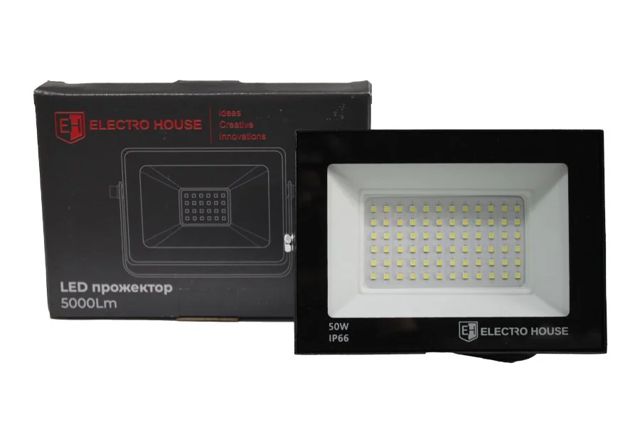 LED прожектор  5000 Лм  50Вт  6500К   холодний білий  SMD2835