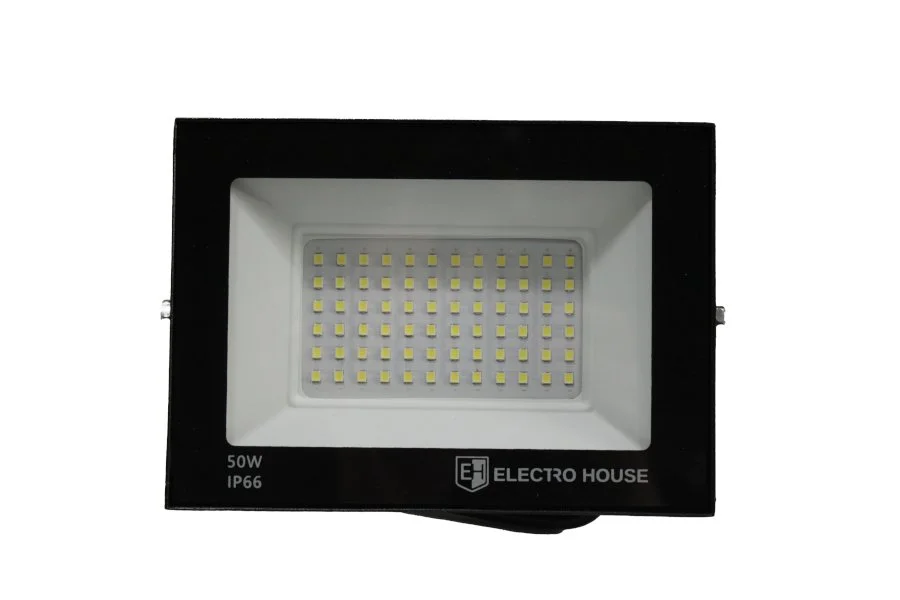 LED прожектор 5000 Лм 50Вт 6500К холодний білий SMD2835 ElectroHouse EH-FDL-50W — фото 3