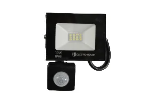 LED прожектор з датчиком руху 10Вт  1000 Лм  6500К   холодний білий  SMD2835
