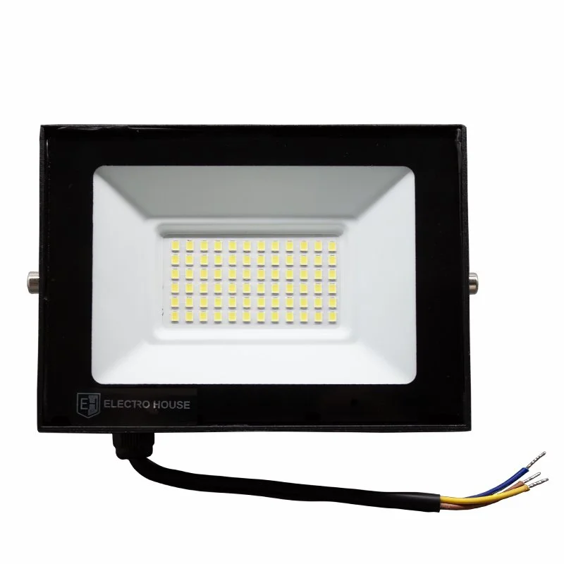 LED прожектор 50Вт SMD5730, холодный белый 6500К, 4500 Лм ElectroHouse EH-LP-208 — фото 3