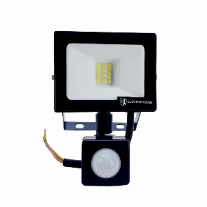 LED прожектор з датчиком руху 10Вт SMD5730, холодний білий 6500К, 900 Лм