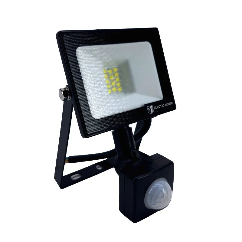 LED прожектор з датчиком руху 20Вт SMD5730, холодний білий 6500К, 1800 Лм ElectroHouse EH-LP-212 — фото 3