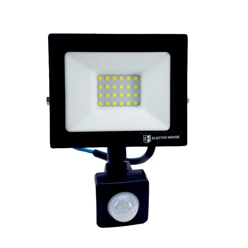 LED прожектор з датчиком руху 30Вт SMD5730, холодний білий 6500К, 2700 Лм ElectroHouse EH-LP-213 — фото 2