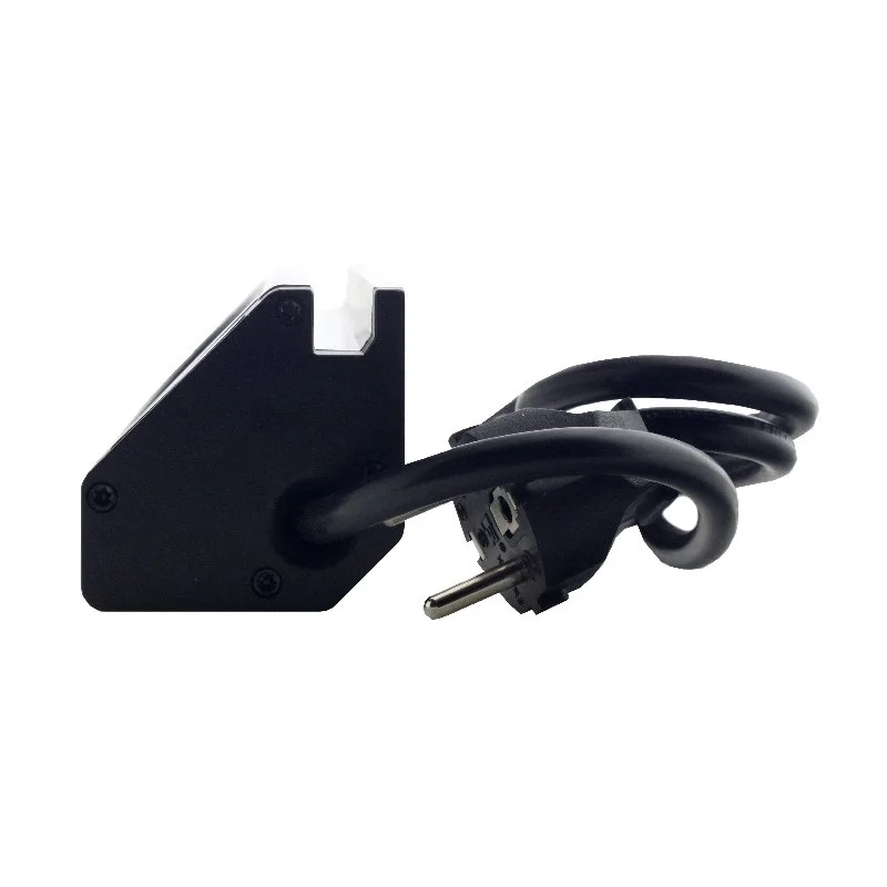 Меблева розетка кухонна (горизонтальна)  3 x 16А, 2 x USB 2.4А, метал + провід 3 x 1.5 mm²