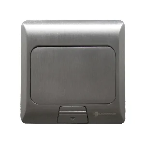 Розетка для підлоги з заземленням врізна 16А + 2USB (type C+A) 2.4А, IP44 , алюміній ElectroHouse EH-F012 — фото 1