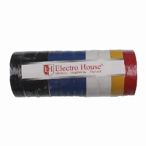 Изолента Ассорти 0,15мм x 18 мм x 11 м 10 шт ElectroHouse EH-AHT-1810 — фото 1