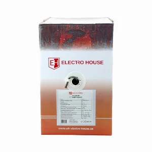 Сетевой кабель FTP cat5e 4х2х0,51 мм² Cu PE черный, наружный монтаж