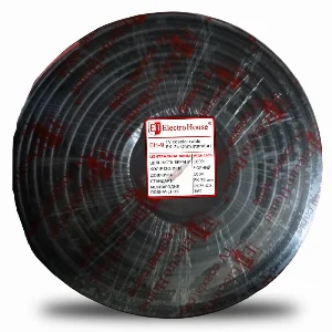 Кабель коаксиальный RG-6U 100% медь 0.75 ПВХ, черный, 100 м