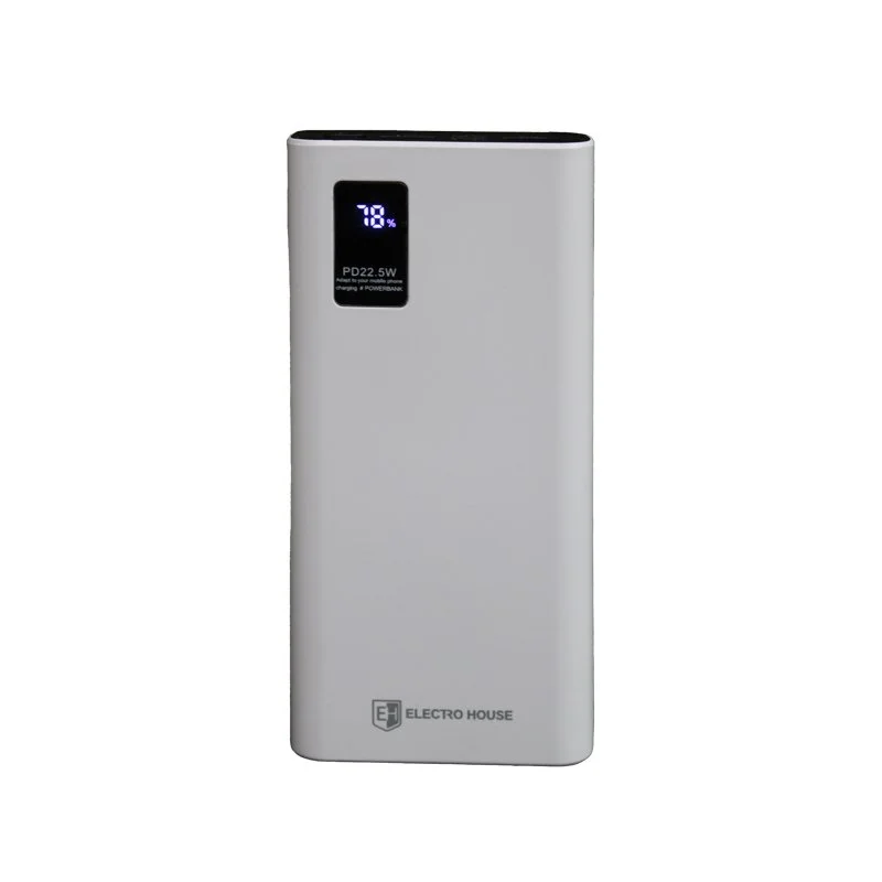 Портативний акумулятор 20000 mAh, білий ElectroHouse EH-PB20-W — фото 3