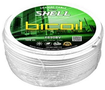 Коаксиальний кабель BiCoil F690BV SHELL CCS 1.02 мм 75 Ом 100м BiCoil 002728 — фото 7