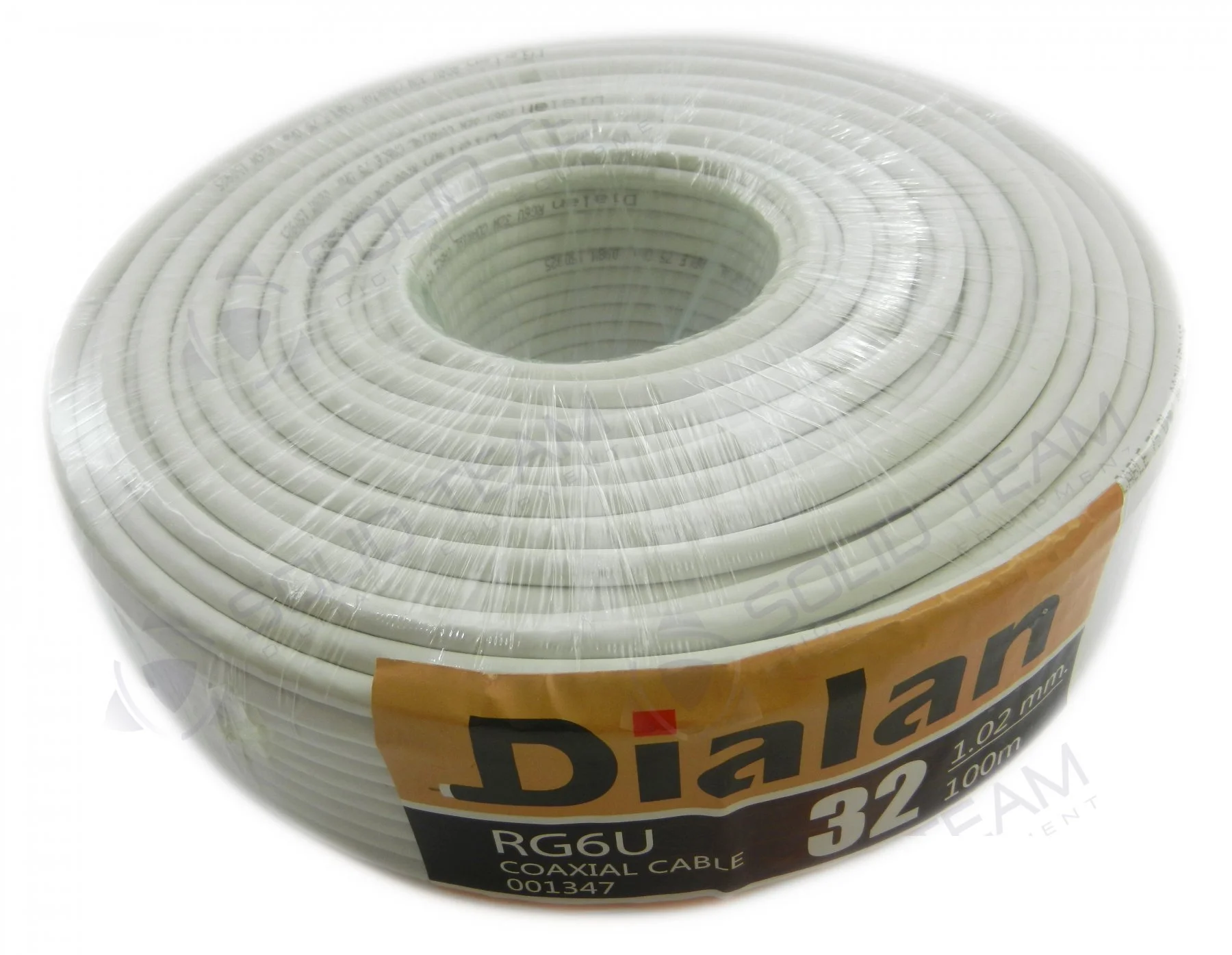 Коаксиальний кабель Dialan RG6U 32W CCS 1.02 мм 75 Ом 100м Dialan 001347 — фото 3