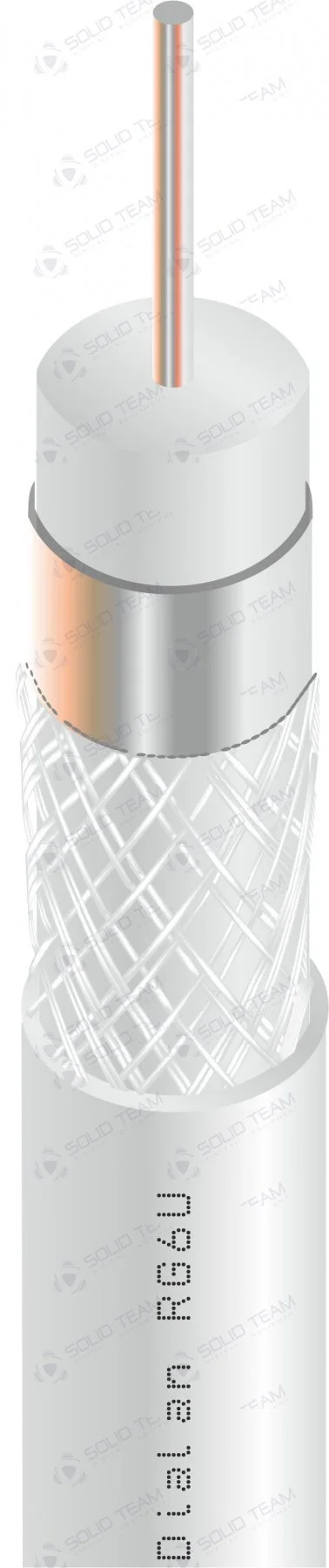 Коаксиальний кабель Dialan RG6U 32W CCS 1.02 мм 75 Ом 100м Dialan 001347 — фото 4