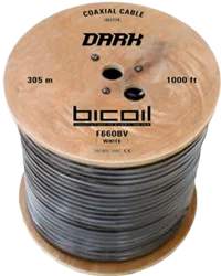 Коаксиальний кабель BiCoil F660BV DARK CCS 1.02 мм 75 Ом 305м BiCoil 002729 — фото 8