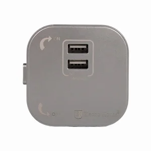 Розетка трекова подвійна USB Pandora (Сірий) 2,4 А