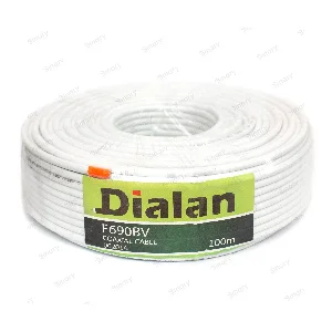 Коаксиальный кабель Dialan F690BV CCS 1.02 мм 75 Ом 100м.