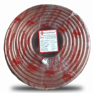 Кабель коаксиальный RG-6U 100% омедненная сталь 1.02 силикон, прозрачный, 100 м